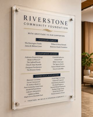 Donor Recognition Walls