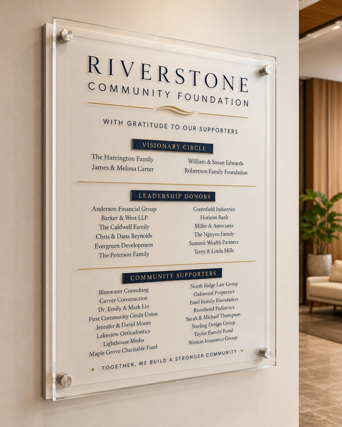 Donor Recognition Walls