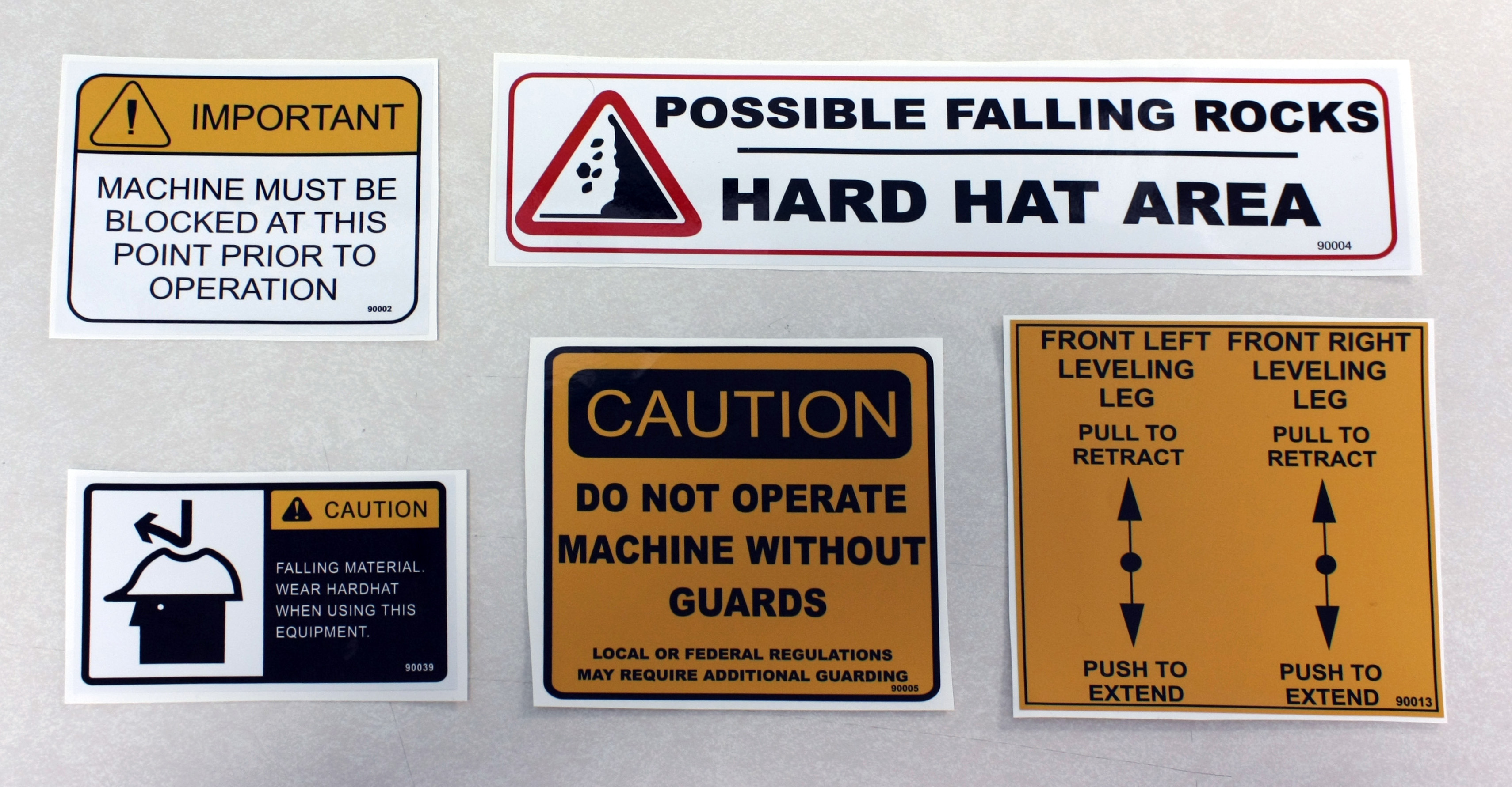 various-safety-stickers