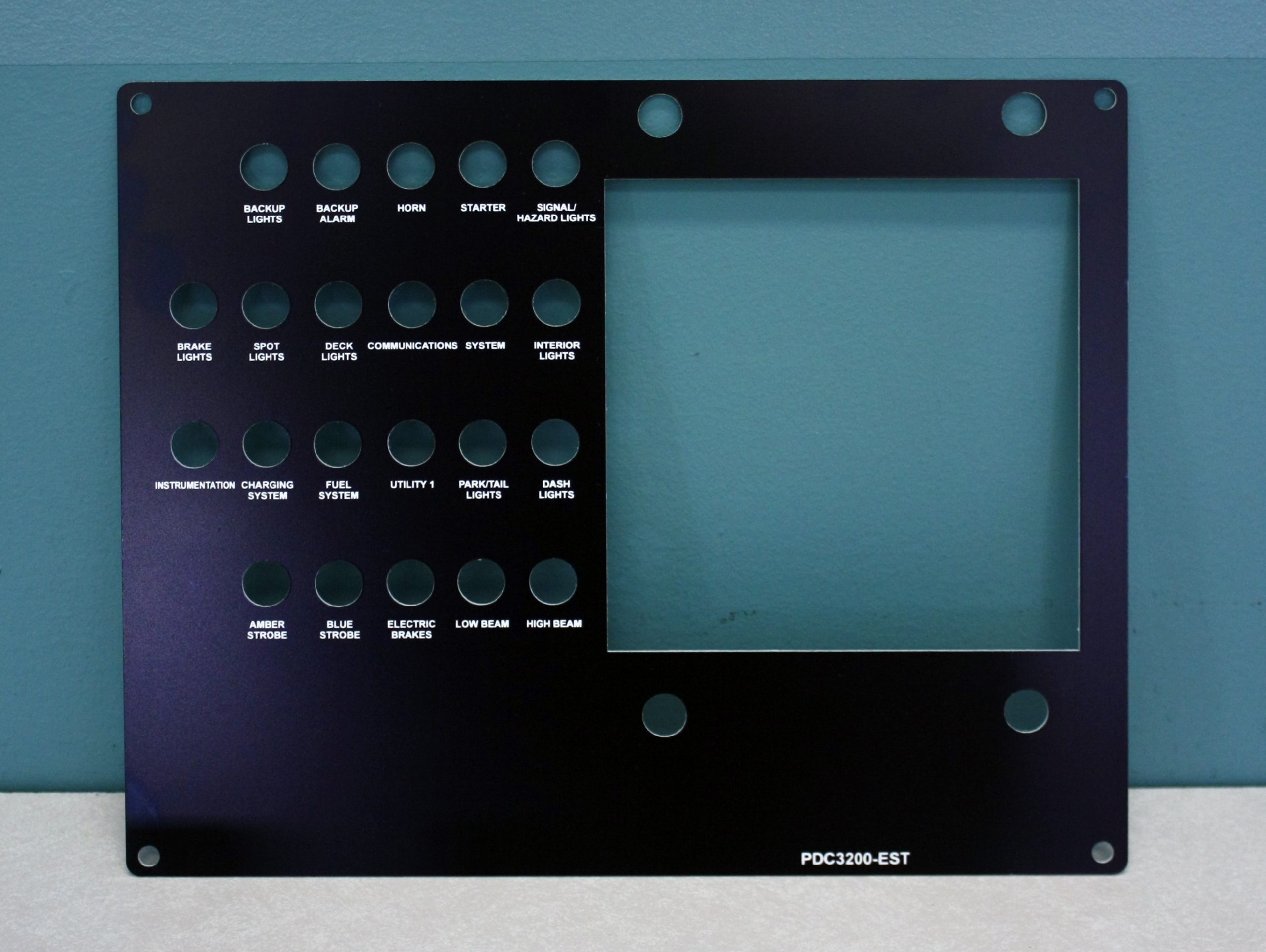 Pro-Touch Engraving Ltd. 2025 Laser cut Dial and display cluster.