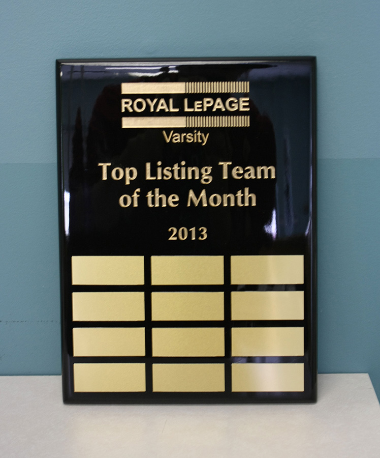 Pro-Touch Engraving Ltd. 2025 Laser Etching Recognition Plaque