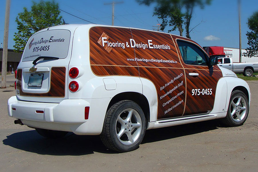Protouch Engraving Ltd. Our Services. Industrial Engraving Signage 2025 Wide Format Printing. A partially wrapped PT Cruiser.