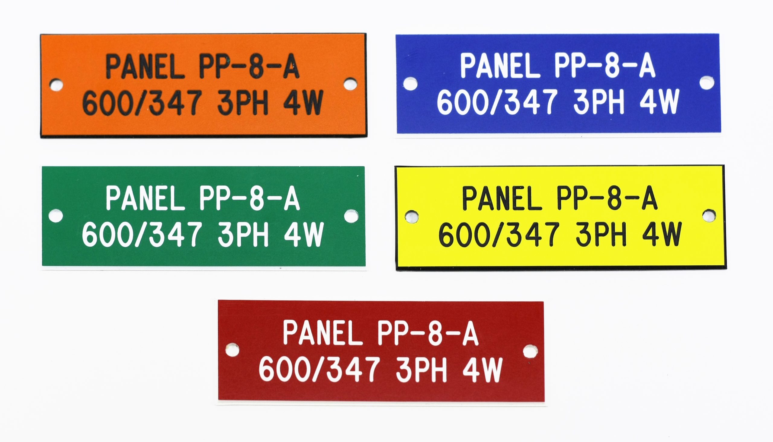 Pro-Touch Engraving Ltd. 2025 Various electrical panel plates.