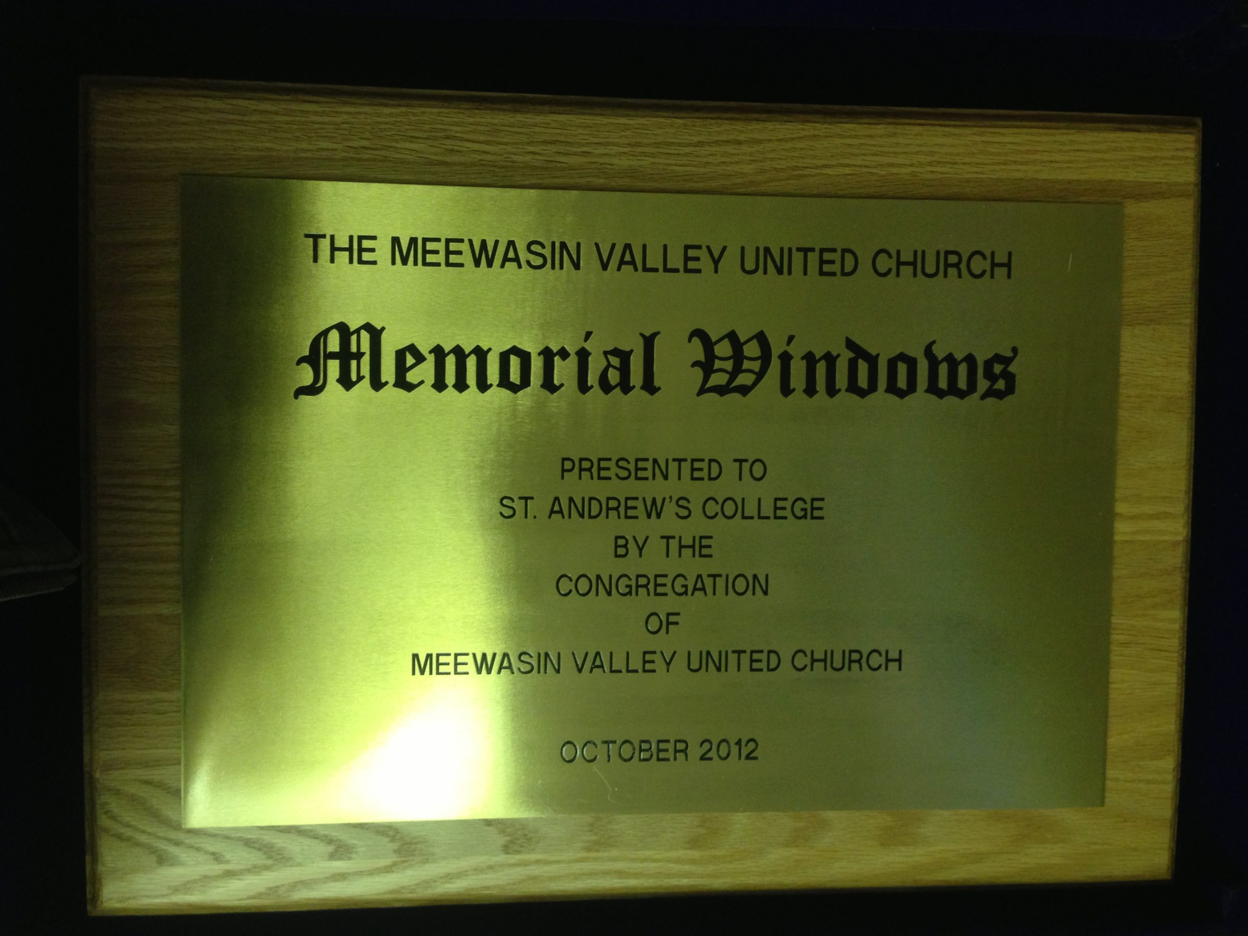 Pro-Touch Engraving Ltd. 2025 Commemorative plate.